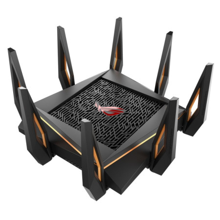 Asus GT-AX11000 Tri-band WiFi Gaming Router ROG Rapture 802.11ax 4804+1148 Mbit/s 10/100/1000 Mbit/s Ethernet LAN (RJ-45) ports 