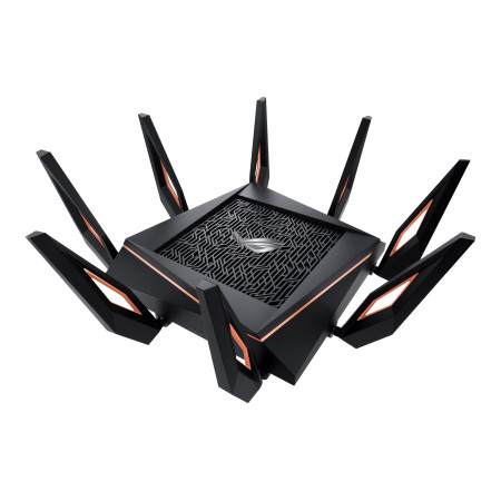 Asus GT-AX11000 Tri-band WiFi Gaming Router ROG Rapture 802.11ax 4804+1148 Mbit/s 10/100/1000 Mbit/s Ethernet LAN (RJ-45) ports 