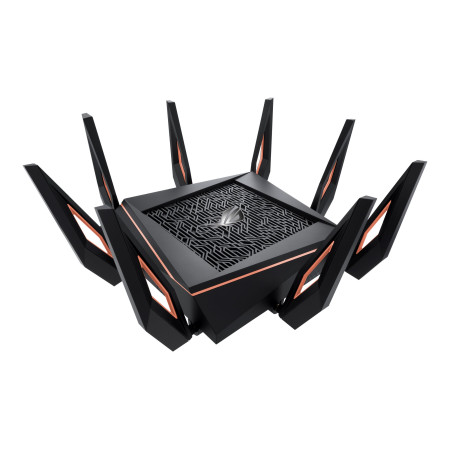 Asus GT-AX11000 Tri-band WiFi Gaming Router ROG Rapture 802.11ax 4804+1148 Mbit/s 10/100/1000 Mbit/s Ethernet LAN (RJ-45) ports 