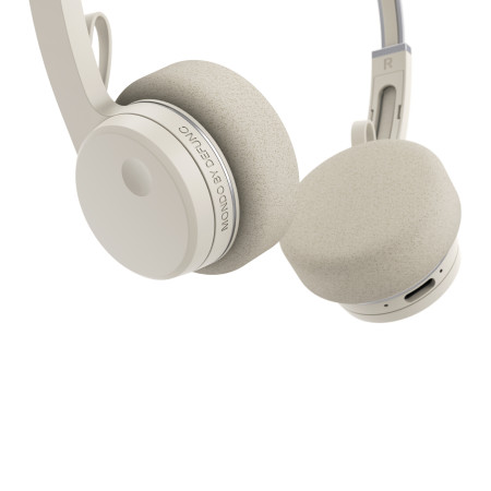 Mondo Headphones by Defunc Built-in microphone Bluetooth Greige