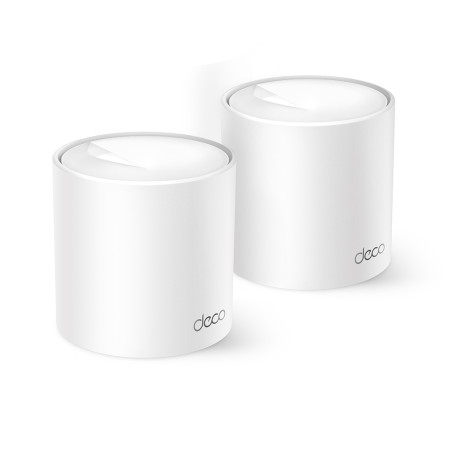 TP-LINK AX1500 Whole Home Mesh Wi-Fi 6 System Deco X10 (2-pack) TP-LINK 802.11ax 10/100/1000 Mbit/s Ethernet LAN (RJ-45) ports 1