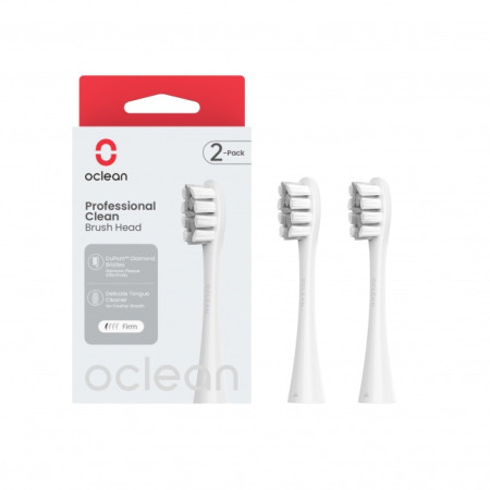 Oclean Professional Clean Brush Head P1C10 Grey 2pcs (Grey)