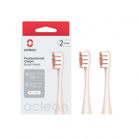 Oclean Professional Clean Brush Head P1C8 Golden 2pcs (Golden)