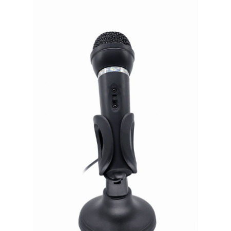 Gembird | Condenser Microphone with Desk-stand | MIC-D-04 | 3.5 mm jack | Black