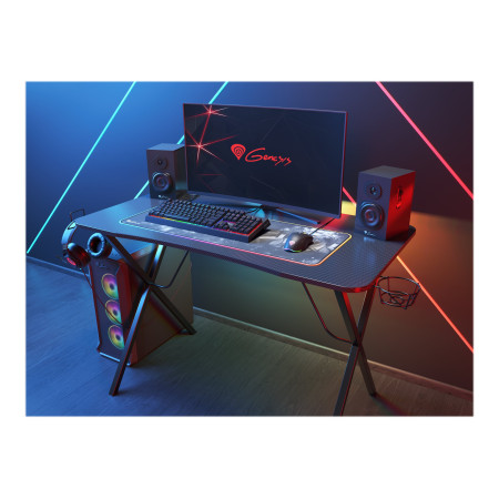 Genesis Holm 200 RGB Gaming Desk, Black Genesis