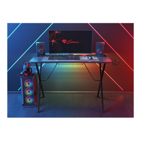 Genesis Holm 200 RGB Gaming Desk, Black Genesis