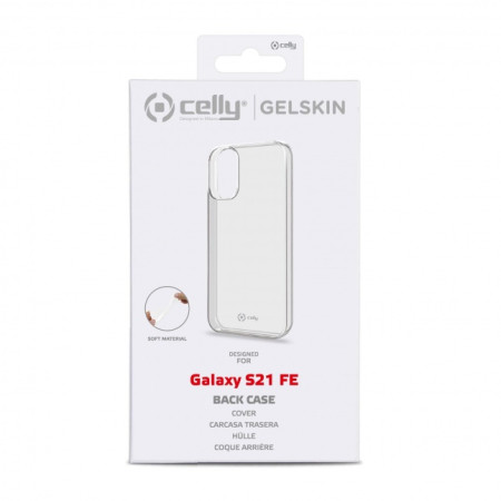 CELLY Gelskin back cover Samsung Galaxy S21 FE, Transparent (Transparent)