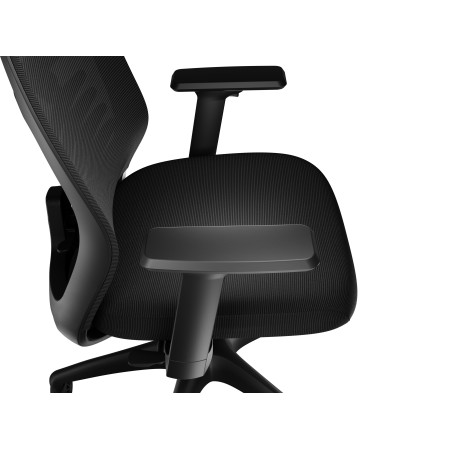 Genesis mm | Base material Nylon Castors material: Nylon with CareGlide coating | Ergonomic Chair | Astat 200 | Black