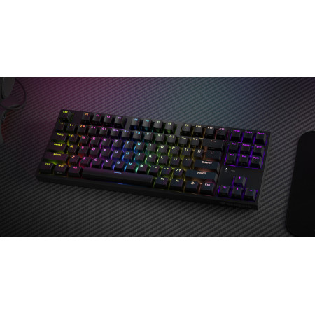 Genesis Mechanical Gaming Keyboard THOR 404 TKL RGB Mechanical Gaming Keyboard Wired US Kailh Box Brown V2 USB Type-A 1005 g