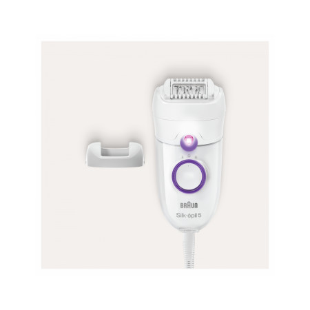 Braun | SE5505P Silk-epil | Epilator | Operating time (max) min | Bulb lifetime (flashes) | Number of power levels | White