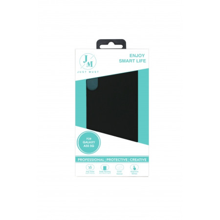 JM REGULAR DEFENSE SILICONE for Galaxy A55 5G Black (Black)