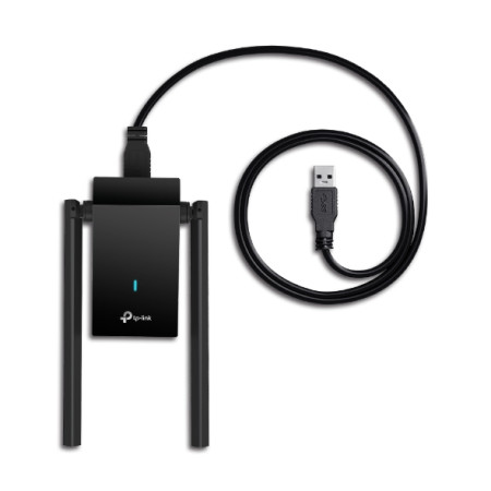 AX1800 Dual Antennas High Gain Wireless USB Adapter | Archer TX20U Plus | 802.11ax | 574+1201 Mbit/s | 10/100/1000 Mbit/s | Ethe