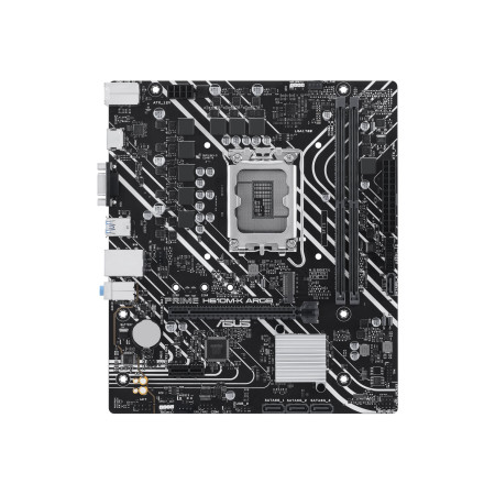 ASUS PRIME H610M-K ARGB | Processor family Intel H610 | Processor socket LGA1700 Socket | 2 DIMM slots - DDR5, non-ECC, unbuffer