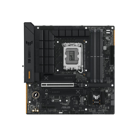 ASUS TUF GAMING B760M-PLUS WIFI II | Processor family Intel B760 | Processor socket 1 x LGA1700 Socket | 4 DIMM slots - DDR5, no