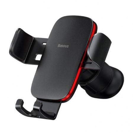 Baseus Metal Age II gravitational car phone holder for ventilation grille black (Black)