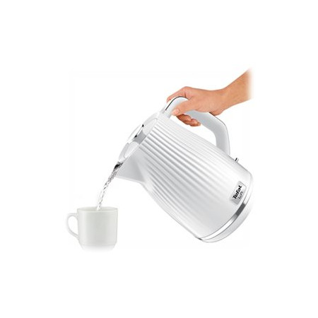 TEFAL | Electric Kettle | KO250130 | Electric | 2400 W | 1.7 L | Plastic | 360 rotational base | White