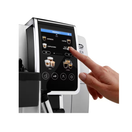 Delonghi | Coffee Maker | Dinamica Plus ECAM380.85.SB | Pump pressure 15 bar | Built-in milk frother | Automatic | 1450 W | Stai