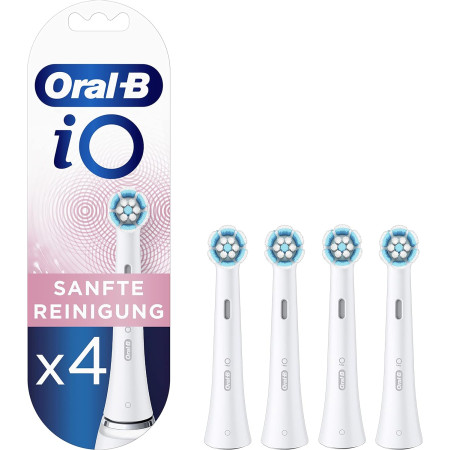 Oral-B | Cleaning Replaceable Toothbrush Heads | iO refill Gentle | Heads | For adults | Number of brush heads included 4 | Whit