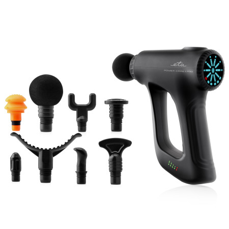 ETA Massage Gun | ETA266090000 PowerCare Pro | Number of massage zones 3 | Number of power levels 10 | Black