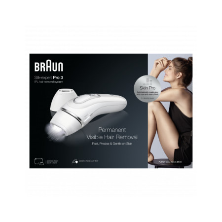 Braun | PL3133 Silk-expert Pro 3 IPL | Epilator | Operating time (max) min | Bulb lifetime (flashes) 300.000 | Number of power l