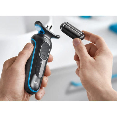 Braun | Shaver | 51-B1000s | Operating time (max) 50 min | Wet & Dry | Black/Blue