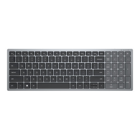 Dell | Keyboard | KB740 | Keyboard | Wireless | RU | m | Titan Gray | 2.4 GHz, Bluetooth 5.0 | 506 g