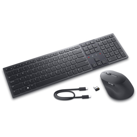 Dell | Premier Collaboration Keyboard and Mouse | KM900 | Keyboard and Mouse Set | Wireless | LT | Graphite | USB-A | Wireless c