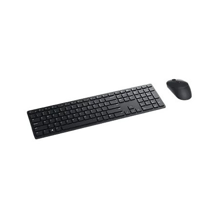 Dell KM5221W Pro | Keyboard and Mouse Set | Wireless | Ukrainian | Black | 2.4 GHz