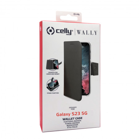 CELLY Wally case Samsung GALAXY S23 5G BLACK (Black)