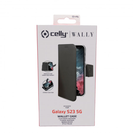 CELLY Wally case Samsung GALAXY S23 5G BLACK (Black)