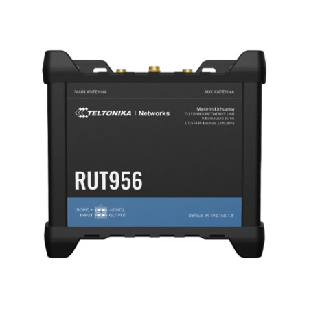 Industrial Router | RUT956 | 802.11n | Mbit/s | 10/100 Mbit/s | Ethernet LAN (RJ-45) ports 4 | Mesh Support No | MU-MiMO No | 2G