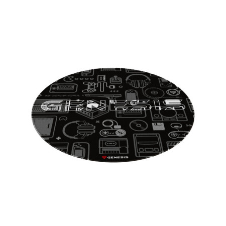 GENESIS Tellur 300 Round Gear Protective Floor Mat, 100cm, Black | Genesis Protective Floor Mat Tellur 300 Round Gear Polyester 