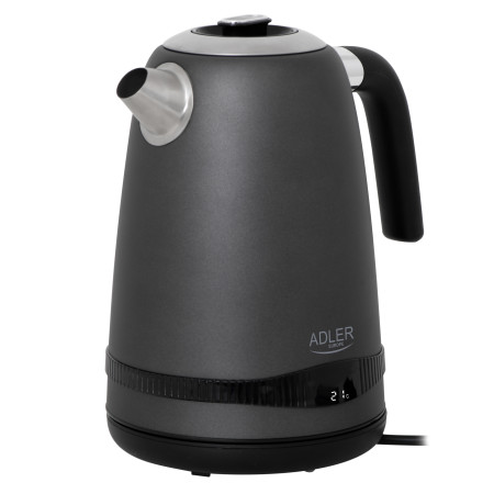 Adler Kettle | AD 1295g SS | Electric | 2200 W | 1.7 L | Stainless Steel | 360 rotational base | Grey