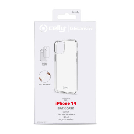 CELLY Gelskin back cover Apple iPhone 14 (Transparent)