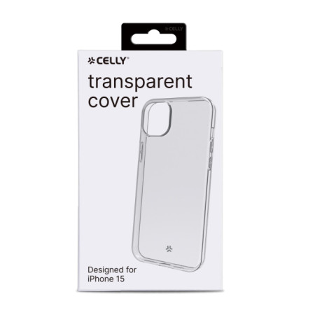 CELLY Gelskin back cover Apple iPhone 15 (Transparent)