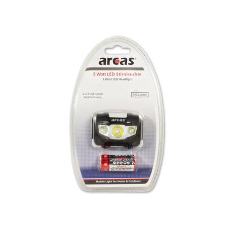 Arcas | Headlight | ARC5 | 1 LED+2 Flood light LEDs | 5 W | 160 lm | 4+3 light functions