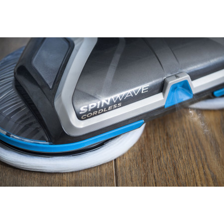 Mop | SpinWave | Cordless operating | Washing function | Operating time (max) 20 min | Lithium Ion | 18 V | Blue/Titanium