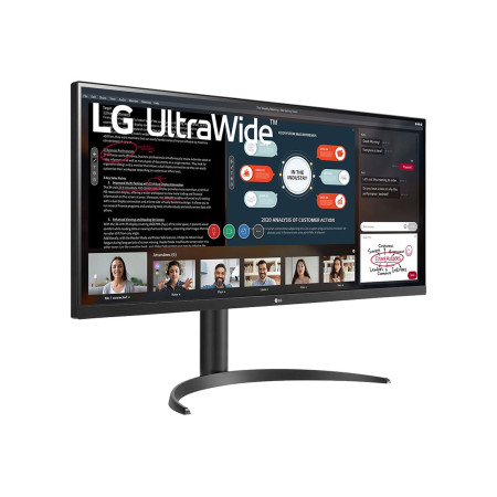 LG | 34WP550-B | 34 " | IPS | UltraWide Full HD | 21:9 | 75 Hz | 5 ms | 2560 x 1080 pixels | 200 cd/m | Headphone Out | HDMI por