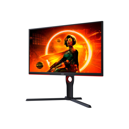 AOC | Monitor | 25G3ZM/BK | 24.5 " | VA | FHD | 16:9 | 240 Hz | 1 ms | 1920 x 1080 | 300 cd/m | HDMI ports quantity 2 | Black/Re