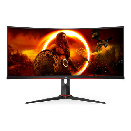 AOC | Gaming Monitor | CU34G2XP/BK | 34 " | VA | 21:9 | 180 Hz | 1 ms | 3440 x 1440 pixels | HDMI ports quantity 2 | Black