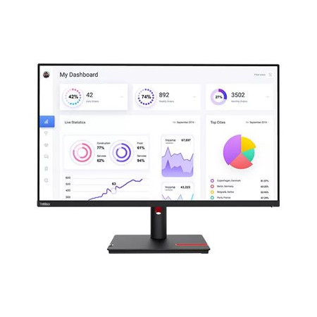 Lenovo | ThinkVision | T32p-30 | 31.5 " | IPS | 16:9 | 60 Hz | 4 ms | 3840 x 2160 pixels | 350 cd/m | HDMI ports quantity 1 | Bl