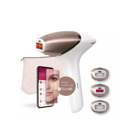 Philips | IPL Hair remover with SenseIQ | BRI973/00 | Bulb lifetime (flashes) 450.000 | Number of power levels 5 | White/Rose Go