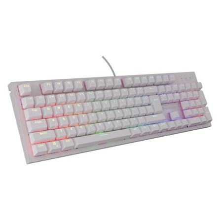 THOR 303 | Mechanical Gaming Keyboard | Wired | US | White | USB Type-A | Outemu Peach Silent