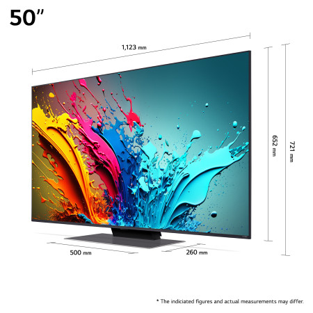 QNED TV | 50QNED87T3B | 50 | Smart TV | webOS 24 | 4K UHD | Black