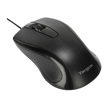 Targus Full-Size Optical Antimicrobial Wired Mouse | Mouse | Full-Size Optical Antimicrobial | Wired | Black