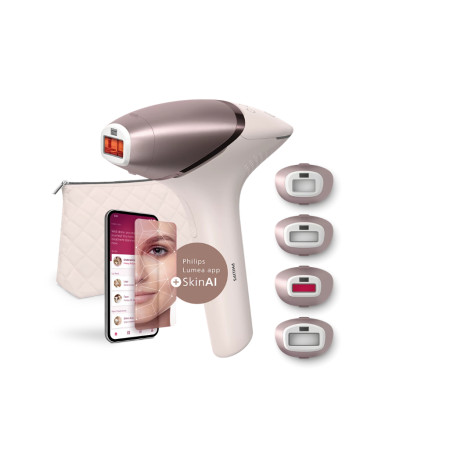 IPL Hair Removal Device with SenseIQ | BRI977/00 Lumea 9900 Series | Bulb lifetime (flashes) 450.000 | Number of power levels 5 