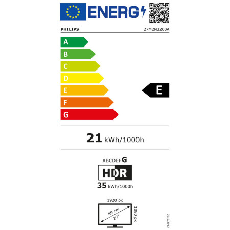 27M2N3200A/00 | 27 " | IPS | 16:9 | 165 Hz | 4 ms | 1920 x 1080 pixels | 250 cd/m | HDMI ports quantity 2