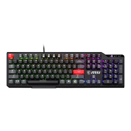 MSI | VIGOR GK41 DUSK LR US | Gaming keyboard | Wired | US | Black | Kailh Red