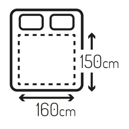 Mesko Electirc heating under-blanket MS 7420 Number of heating levels 4 Number of persons 2 Washable Remote control Polyester 2x