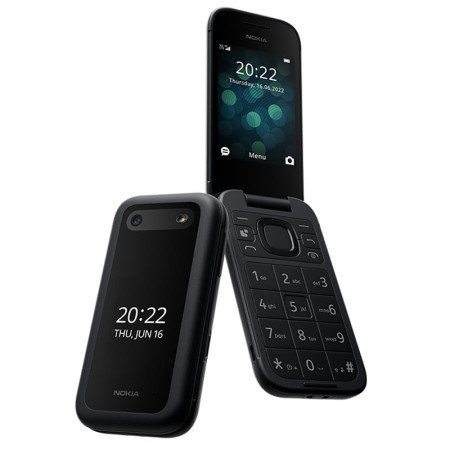 Nokia | 2660 Flip | Yes | Unisoc | Black | 2.8 " | TFT LCD | 0 GB | Dual SIM | Nano-SIM | Bluetooth | 4.2 | Main camera 0.3 MP |